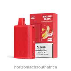 HorizonTech Disposable Vape - HorizonTech Binaries Cabin Disposable 20mL Strawberry Banana P28VT69